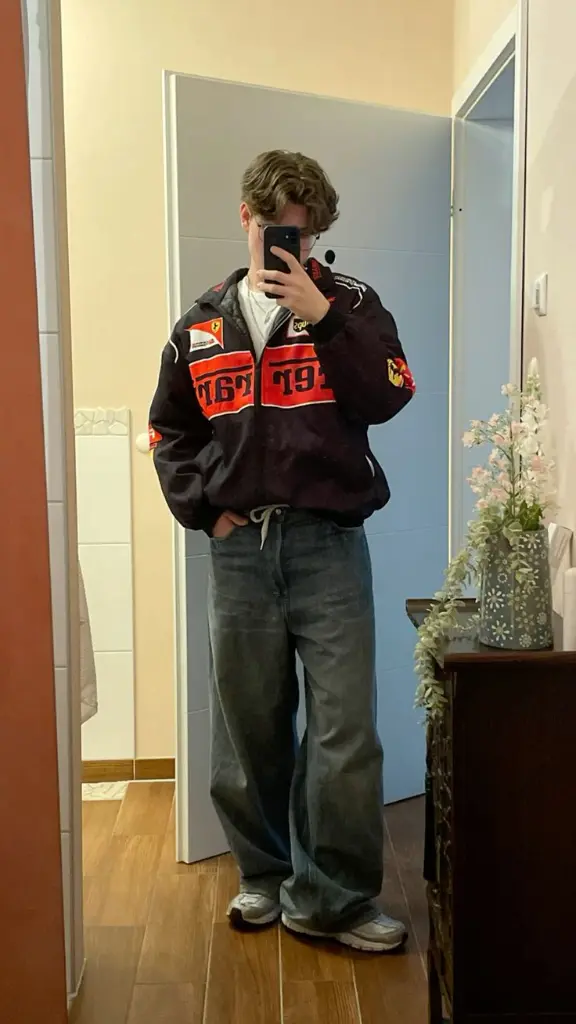 spring Ferrari jacket outfit.webp