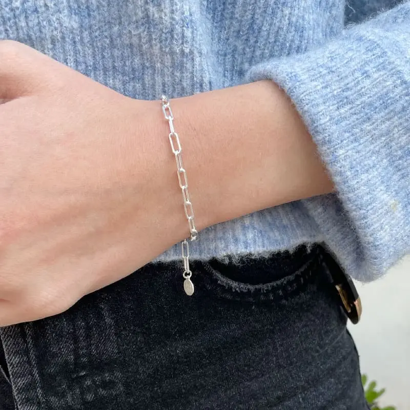 Vistora Sterling Silver Chain-Link Bracelet