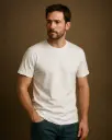 Vistora™ White Dri-Fit Plain T-Shirt (Men’s | Half Sleeve | No Print)