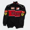 Black Ferrari Jacket – F1-Inspired Streetwear | Vistora